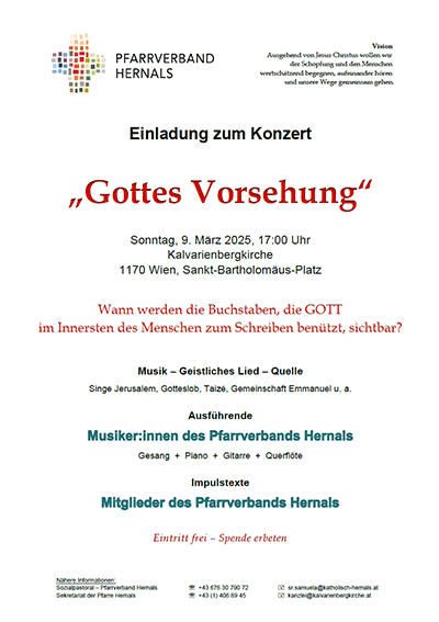 Einladung zum Konzert